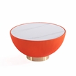Bowery Hill Contemporary Coffee Table with Steel Frame in Orange