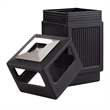 Bowery Hill Large Outdoor Recessed Panel Side Opening Receptacle with Urn