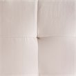 Bowery Hill Contemporary Tufted Cube Performance Velvet Ottoman in Pink