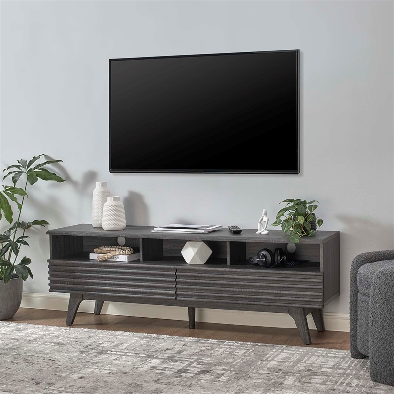 Bowery Hill Particleboard and Laminate TV Stand for TVs up to 66