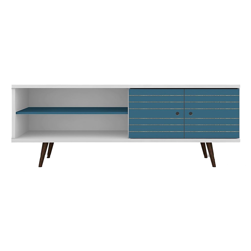Bowery Hill Wood TV Stand for TVs up to 60