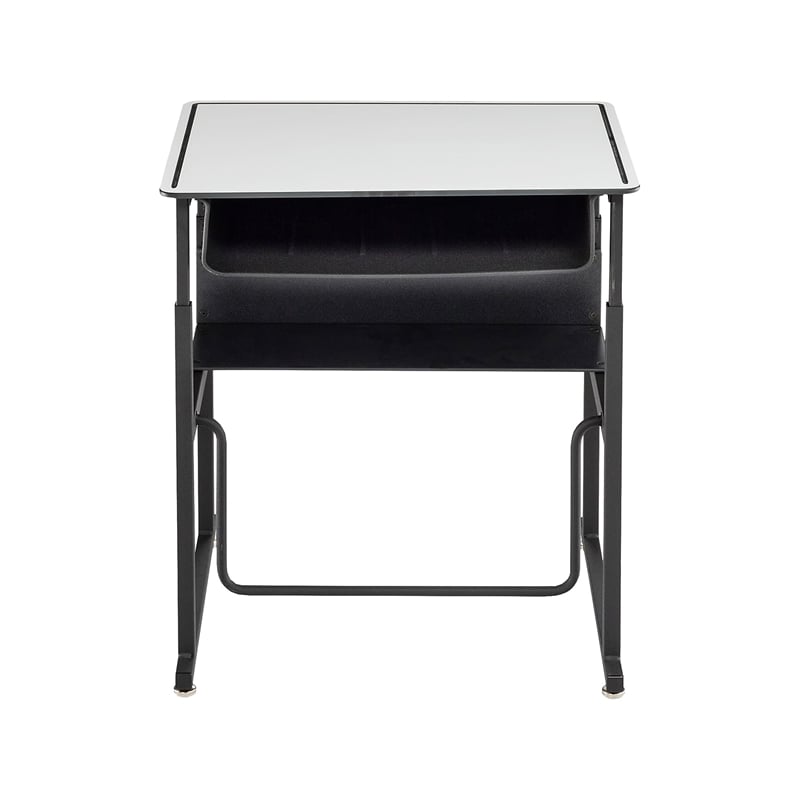 Bowery Hill Contemporary Adjustable Height Black Desk 1204GR