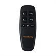 Bowery Hill Adjustable Queen Wireless Remote Bed Base in Gray/Black