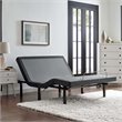 Bowery Hill Adjustable Queen Wireless Remote Bed Base in Gray/Black