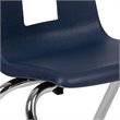 Bowery Hill Contemporary Student Stack School Chair - 12-Inch In Navy