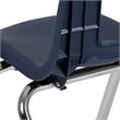 Bowery Hill Contemporary Student Stack School Chair - 12-Inch In Navy