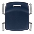 Bowery Hill Contemporary Student Stack School Chair - 12-Inch In Navy