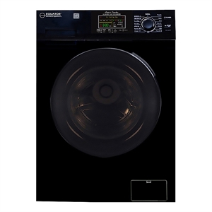 Bowery Hill Contemporary 1. 62cf Plastic Washer Dryer in Black