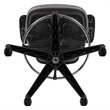 Bowery Hill Contemporary Mid Back Mesh Drafting Stool in Gray and Black