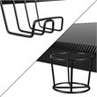 Bowery Hill Gaming Desk and Racing Reclining Chair Set in Black and Red
