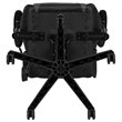 Bowery Hill Leather Racing Reclining Gaming Chair in Black and Gray