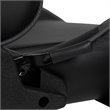 Bowery Hill Leather Racing Reclining Gaming Chair in Black and Gray