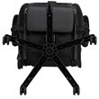 Bowery Hill Leather Racing Reclining Gaming Chair in Black and Gray