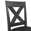 Bowery Hill Solid Wood 7PC Counter Height Dining Set in Grey