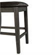 Bowery Hill Solid Wood 7PC Counter Height Dining Set in Grey
