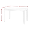 Bowery Hill Solid Wood 7PC Counter Height Dining Set in Grey