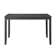 Bowery Hill Solid Wood 7PC Counter Height Dining Set in Grey