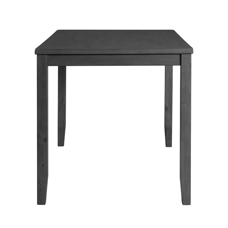Bowery Hill Solid Wood 7PC Counter Height Dining Set in Grey
