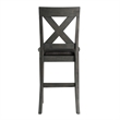 Bowery Hill Solid Wood 7PC Counter Height Dining Set in Grey