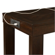 Bowery Hill Multipurpose Bar Table Set in Dark Walnut with USB Ports