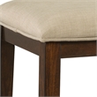 Bowery Hill Multipurpose Bar Table Set in Dark Walnut with USB Ports