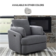 Bowery Hill Contemporary Polyester Next-Gen Nuvella Swivel Power Recliner
