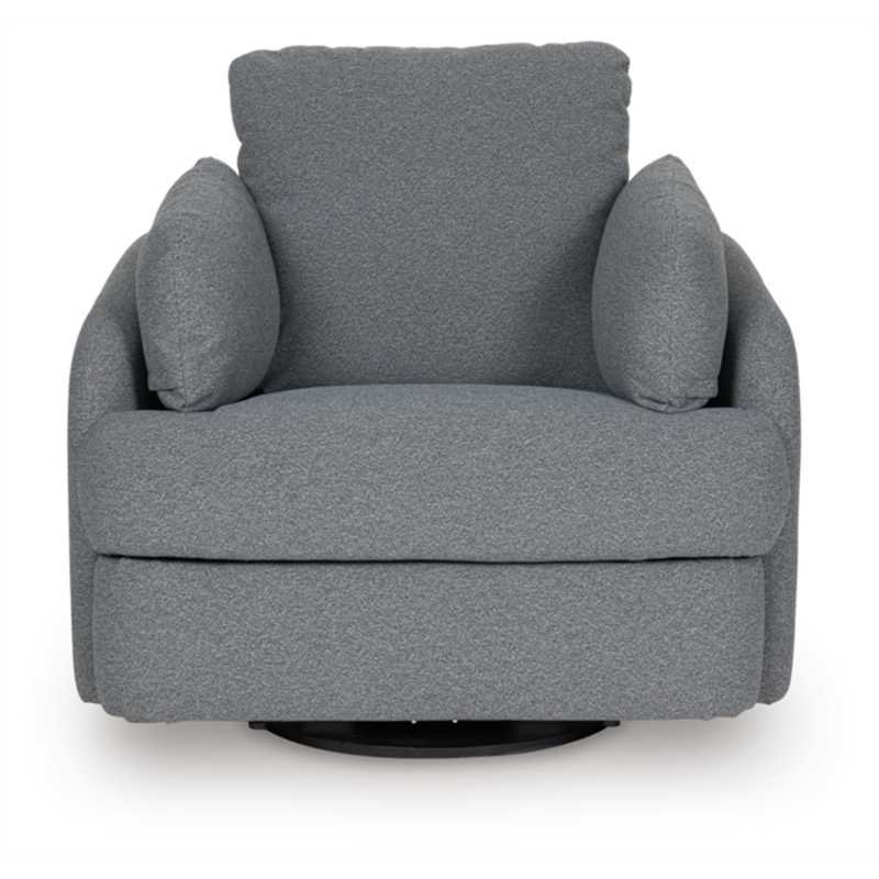 Bowery Hill Contemporary Polyester Next-Gen Nuvella Swivel Power Recliner