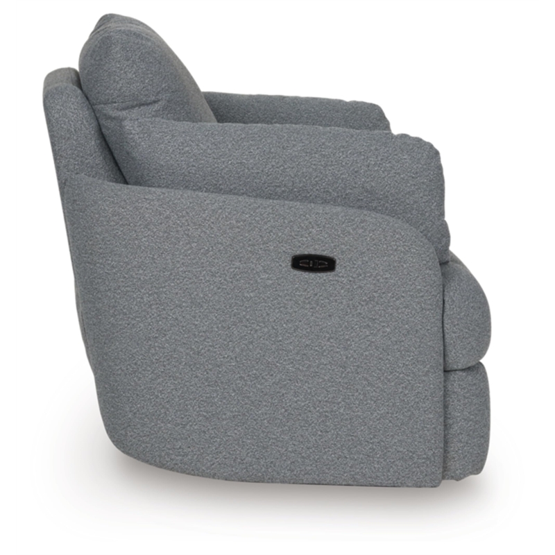 Bowery Hill Contemporary Polyester Next-Gen Nuvella Swivel Power Recliner