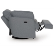 Bowery Hill Contemporary Polyester Next-Gen Nuvella Swivel Power Recliner