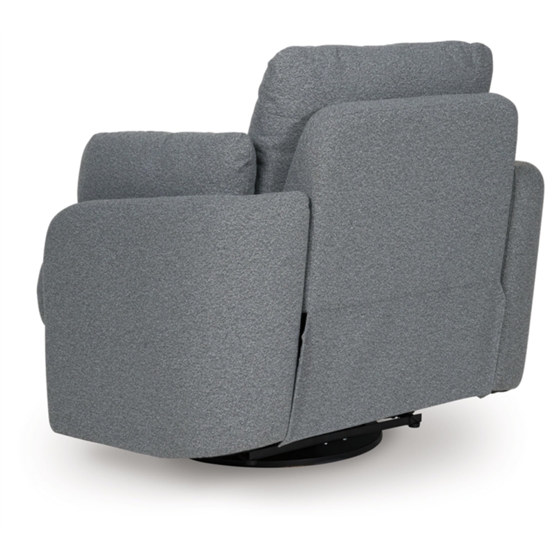 Bowery Hill Contemporary Polyester Next-Gen Nuvella Swivel Power Recliner