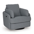 Bowery Hill Contemporary Polyester Next-Gen Nuvella Swivel Power Recliner