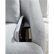 Bowery Hill Contemporary Polyester Next-Gen Nuvella Swivel Power Recliner