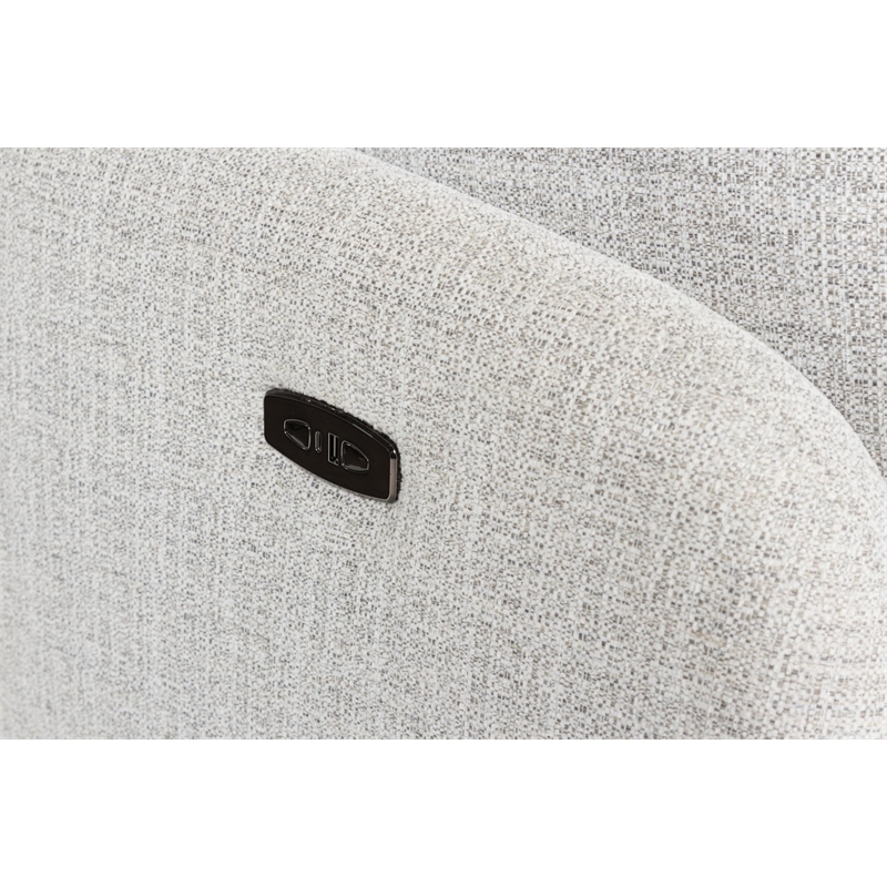 Bowery Hill Contemporary Polyester Next-Gen Nuvella Swivel Power Recliner