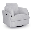 Bowery Hill Contemporary Polyester Next-Gen Nuvella Swivel Power Recliner