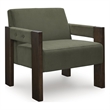 Bowery Hill Modern / Contemporary Polyester Green Accent Chair
