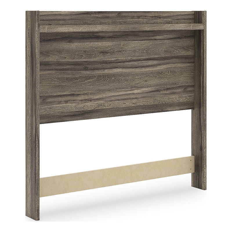 Bowery Hill Contemporary Engineered Wood Brown Full Panel Headboard