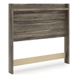 Bowery Hill Contemporary Engineered Wood Brown Full Panel Headboard