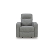 Bowery Hill Modern / Contemporary Polyester Gray Finish Recliner