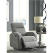 Bowery Hill Modern / Contemporary Polyester Gray Finish Recliner