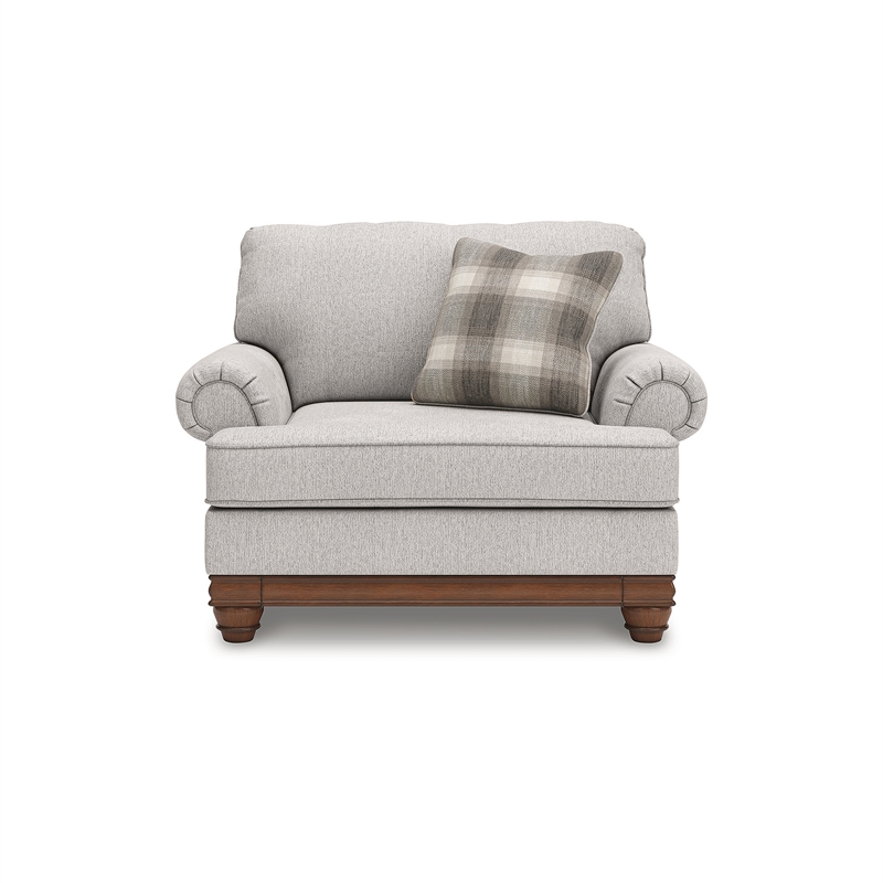 Bowery Hill Modern / Contemporary Polyester Beige Oversized Chair