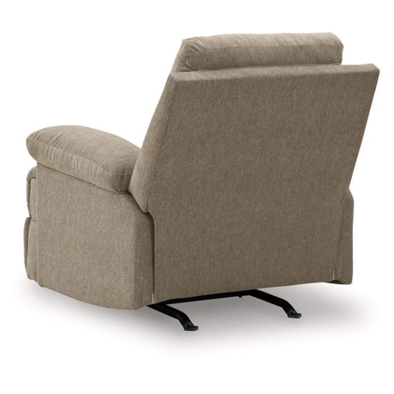 Bowery Hill Modern / Contemporary Polyester Beige Finish Recliner