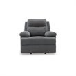 Bowery Hill Modern / Contemporary Polyester Gray Finish Recliner
