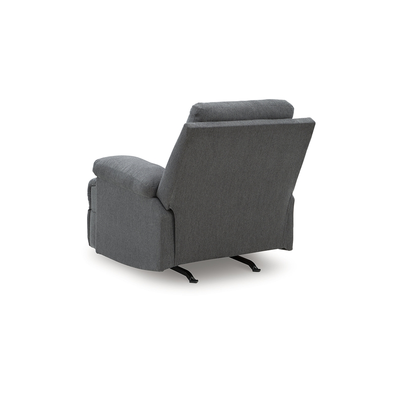 Bowery Hill Modern / Contemporary Polyester Gray Finish Recliner