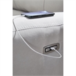 Bowery Hill Modern / Contemporary Polyester White Power Recliner