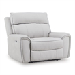 Bowery Hill Modern / Contemporary Polyester White Power Recliner