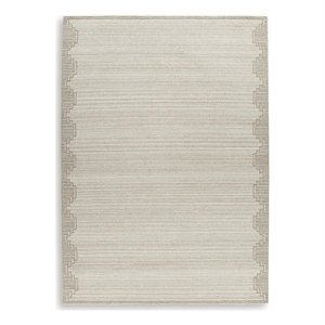 Bowery Hill Modern / Contemporary Wool Beige Extra Large Rug