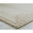 Bowery Hill Modern / Contemporary Wool Beige Finish Large Rug