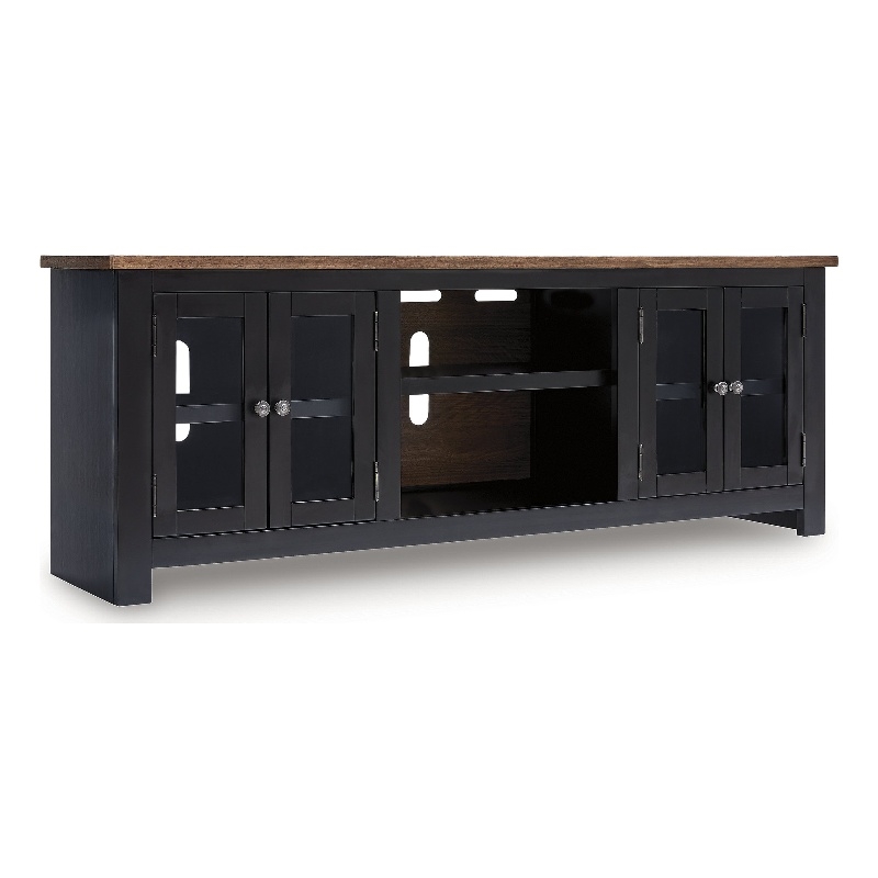 Bowery Hill Contemporary Wood Black 76