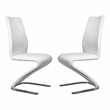 Bowery Hill Contemporary Metal 7-Piece Dining Table Set in White