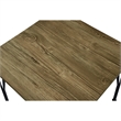 Bowery Hill Transitional Metal 3-Piece Dining Set in Antique Brown
